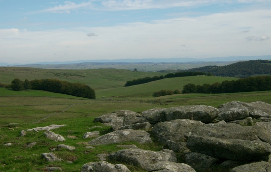 Aubrac, where the view stretches far into the distance