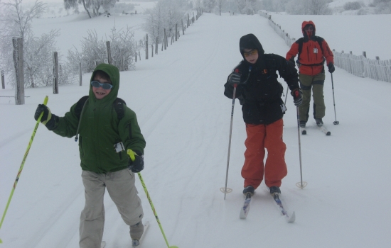 Glisse nordique en famille