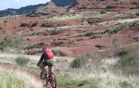 Pedaler à travers les ruffes