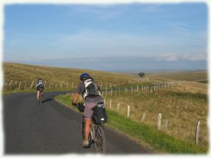 Late afternoon's lights in Monts d'Aubrac Off roads in Aubrac